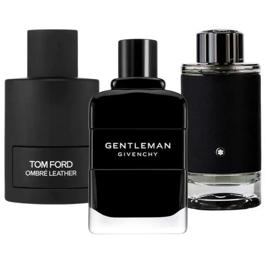 3er Duft-Set: Tom Ford Ombre Leather, Givenchy Gentleman and Montblanc Explorer - 100ml