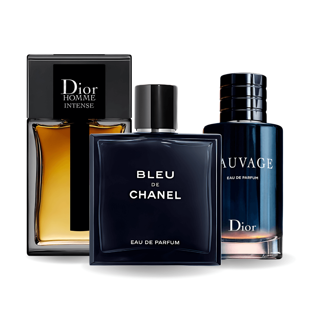 3er Duft-Set: Sauvage Dior, Bleu de Chanel and Dior Homme Intense - 100ml