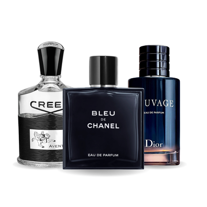 3er Duft-Set: Creed AVENTUS, Chanel BLEU DE CHANEL and Dior SAUVAGE 100ml