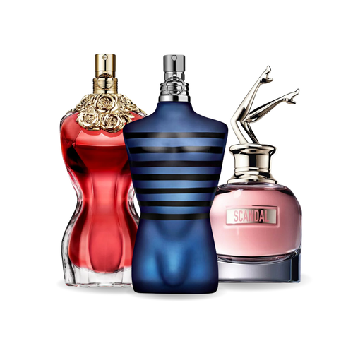 3er Duft-Set: Jean Paul Gaultier LA BELLE. Jean Paul Gaultier ULTRA MALE and Jean Paul Gaultier SCANDAL - 100ml