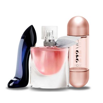3er Duft-Set: Carolina Herrera GOOD GIRL, Lancôme LA VIE EST BELLE and Carolina Herrera 212 VIP ROSÉ - 100ml
